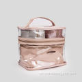 Bolsa cosmética de grande capacidade transparente